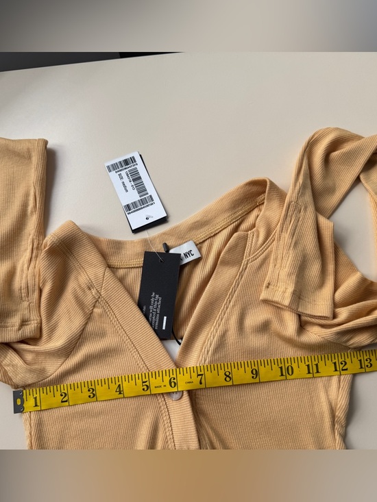 NWT ALIX NYC Purdy asymmetric ribbed stretch-modal jersey bodysuit size M - Picture 11 of 16
